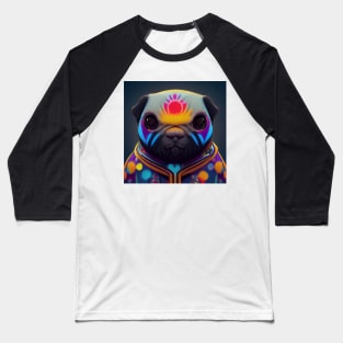 psychedelic pug Baseball T-Shirt